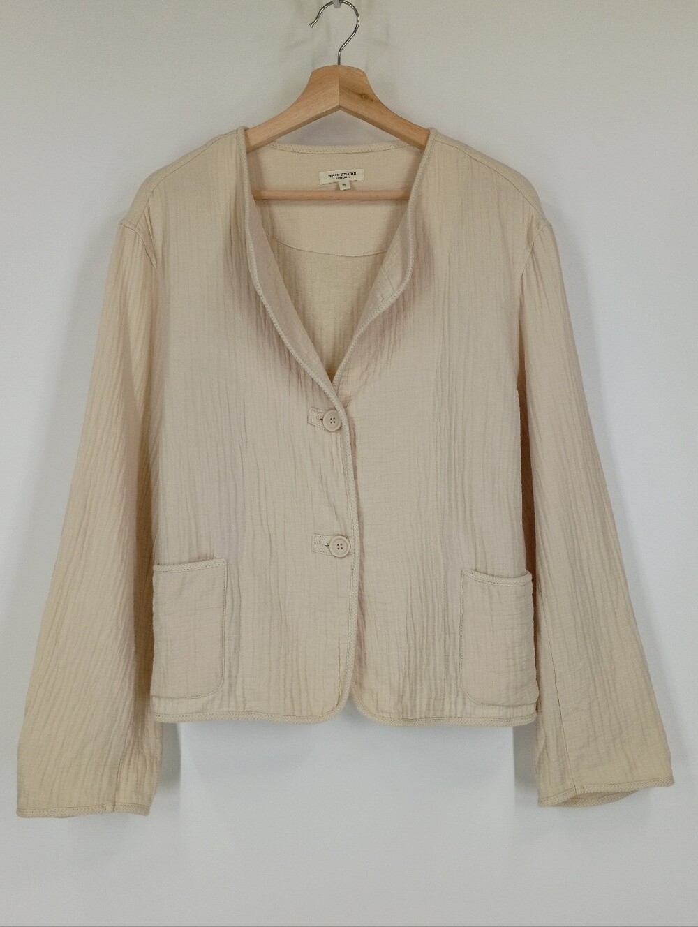 Max Studio Lightweight Gauze Jacket